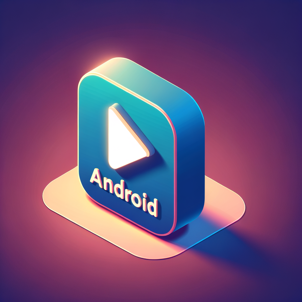 build a video streaming android app icon named yotumba. Name of the app must be included in the icon. Give icon only, no background