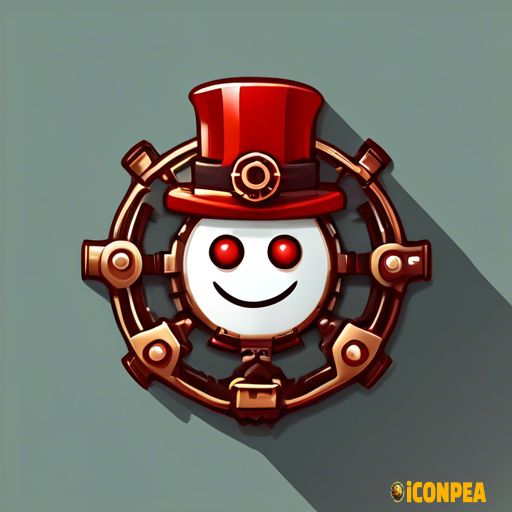 Here’s a well-crafted prompt in English for generating an icon for the "Red Snowman" app:  "Create a flat-style app icon for an application called 'Red Snowman'. The icon should feature the head of a snowman with a dark red color as the main body. Instead of a traditional hat, place a crown made of gear-like shapes (steampunk-inspired) on top of the snowman's head. The snowman's nose should be a carrot that looks bitten or broken at the end. Keep the design simple and minimalistic, typical of flat icon styles, with a limited number of details. Add subtle elements like small, white dots for eyes and a slight shadow or gradient for depth, but avoid overloading the design. The background should be clean and complementary, perhaps a cool tone like light gray or soft blue, to contrast with the dark red snowman. Ensure the overall look is modern, playful, and visually balanced.