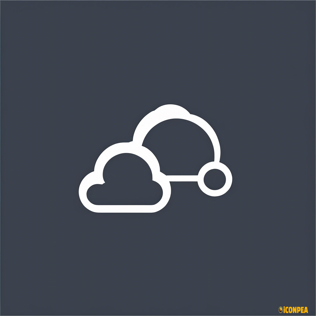 glyph icon for cloud