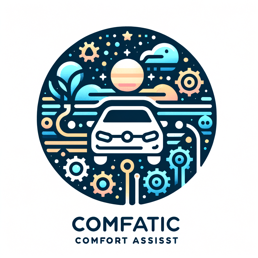 Quiero crear un icono para un proyecto que es un asistente de confort a la conducion LLAMADO Suitelec Comfort Assist