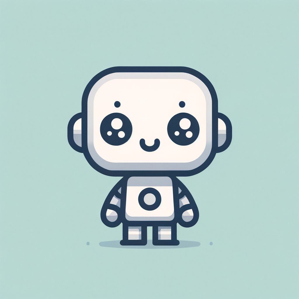 ai かわいい　サムネに使いたい　シンプル　ロボット