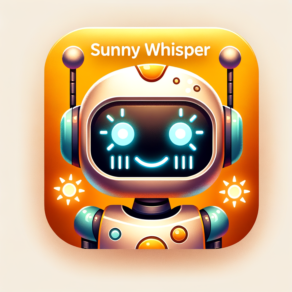 икона приложения для macos в виде милого робота sunny whisper