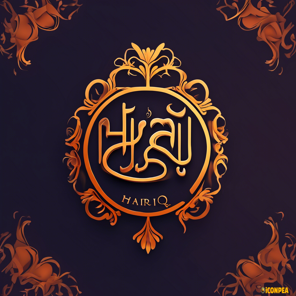 Harij baba name hote beautiful logo English ma