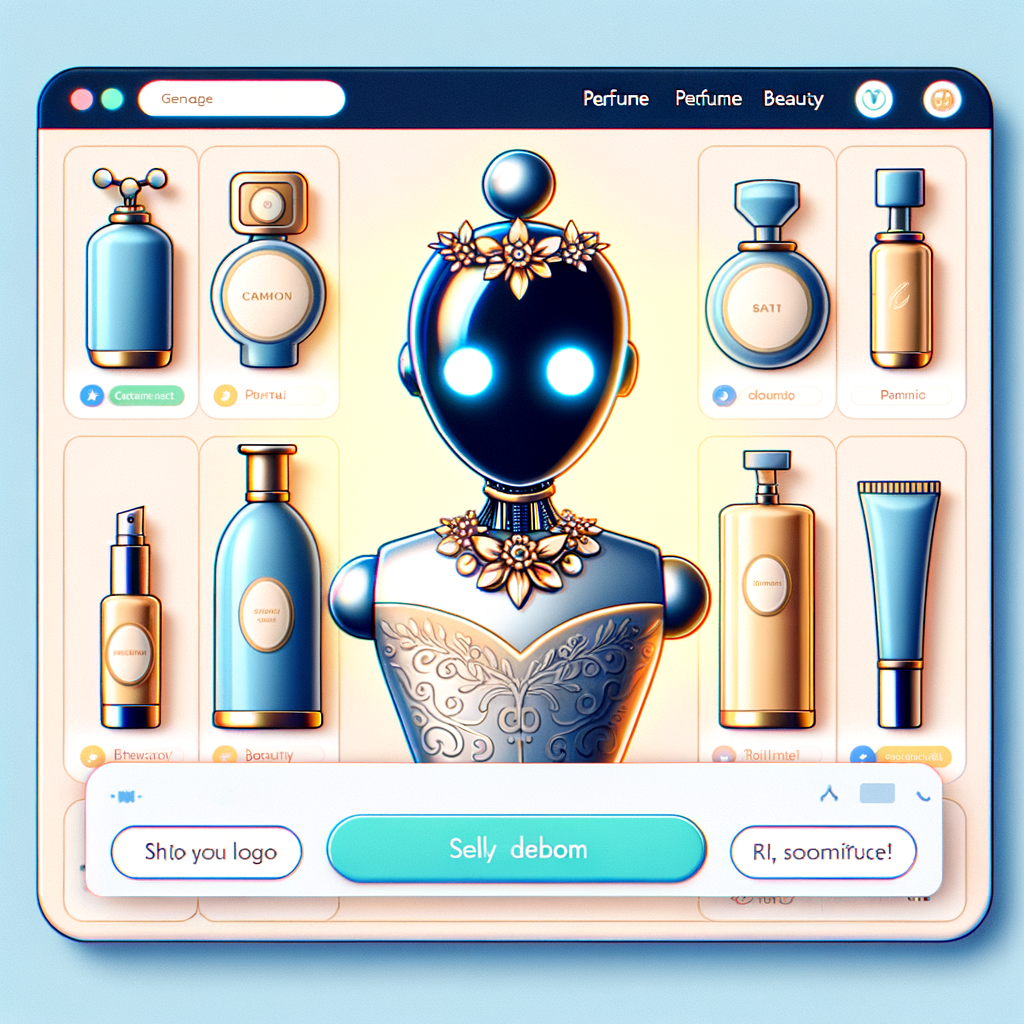 un chatboot sur le site de channel parfum et beauté je veux le logo