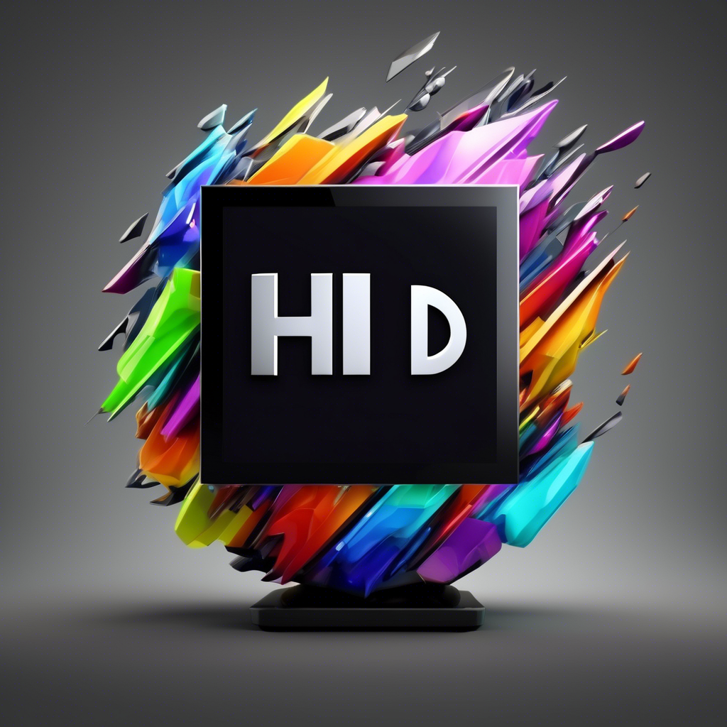HD 4D TV LOGO 2025 new