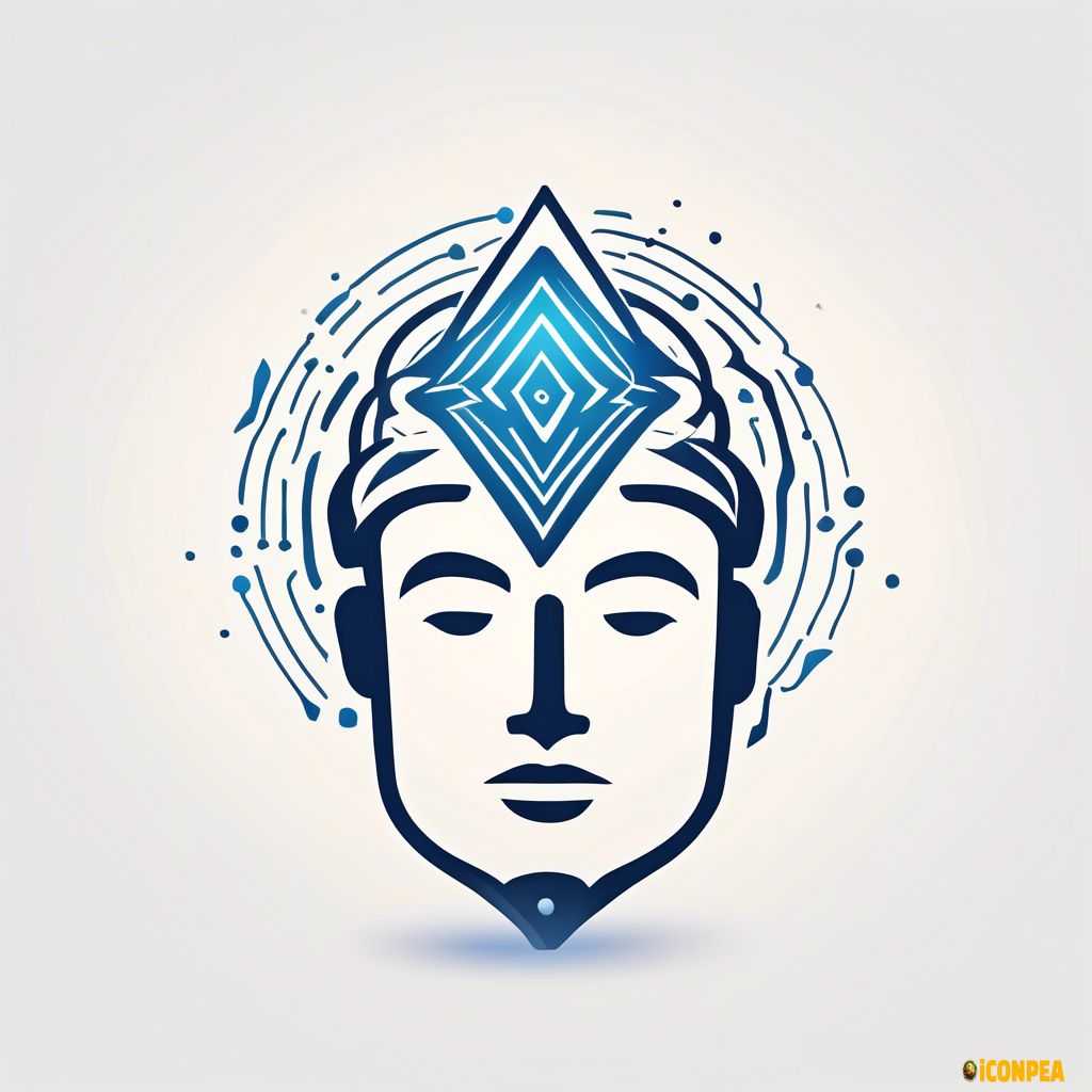 wise man, ai, inteligencen master mind, icon, logo