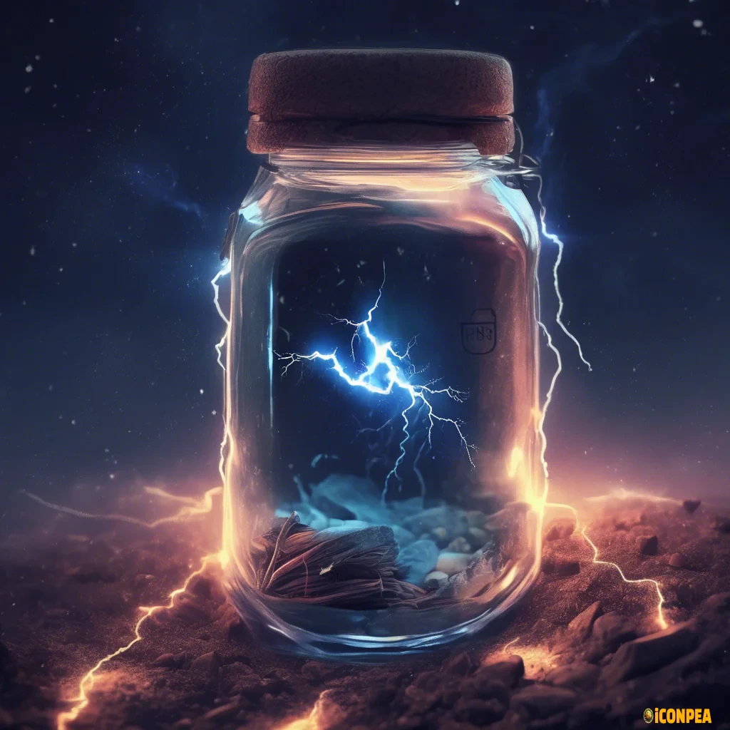 A graphic simple jar that filled with "R" label coins from falling inside smooth animation, no background on it