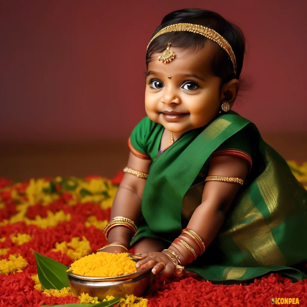 a Tamilnadu tradition baby girl image