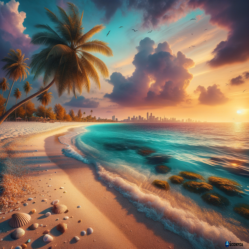 beatiful beach hd 4k wide image