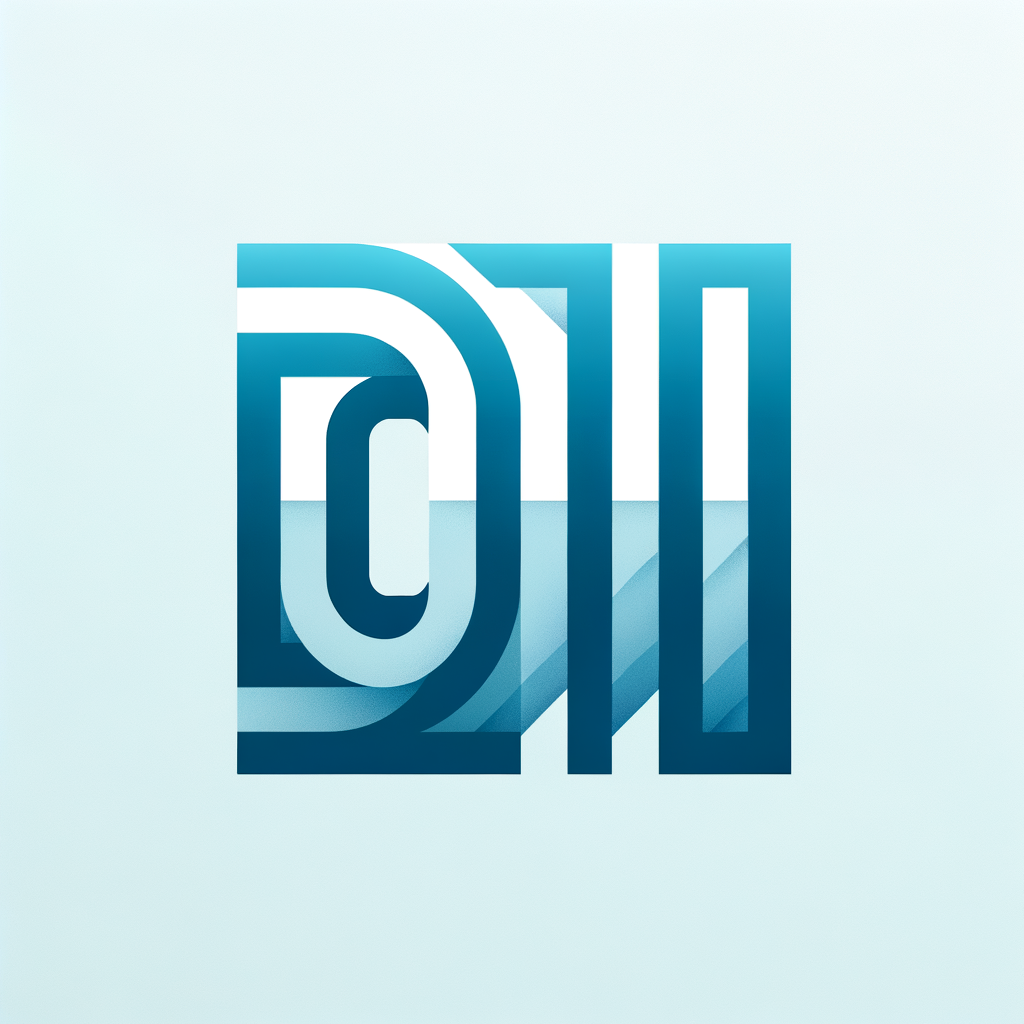 “Flat, strong, masculine ‘OW’ icon with light blue gradient, geometric typography, minimalist vector style.”