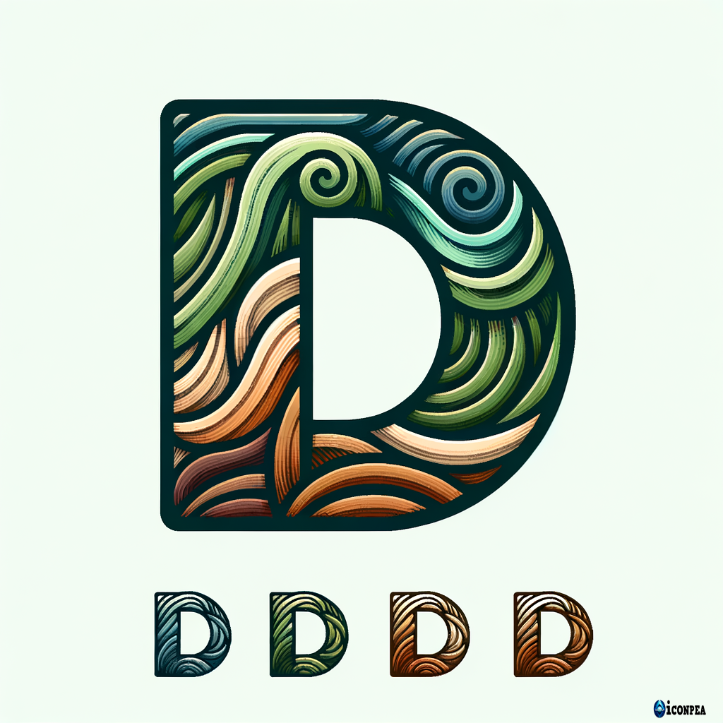 اريد ايقونة حرفية لحرفى PD وإن تكون متدرجة بشكل مختصر ومندمج ومع التدرج اريد ان تدرج اللون الاخضر الترابي النادر