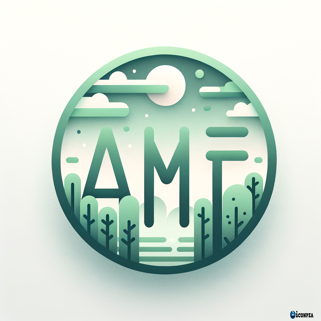 reate a clean, modern logo using the word “AmFi”. Style: minimal, professional, fintech-inspired. Colors: pastel green or metallic green with soft gradients. Design: smooth typography, balanced spacing, calm and trustworthy feel. Background: white or light neutral. Mood: security, peace, reliability.