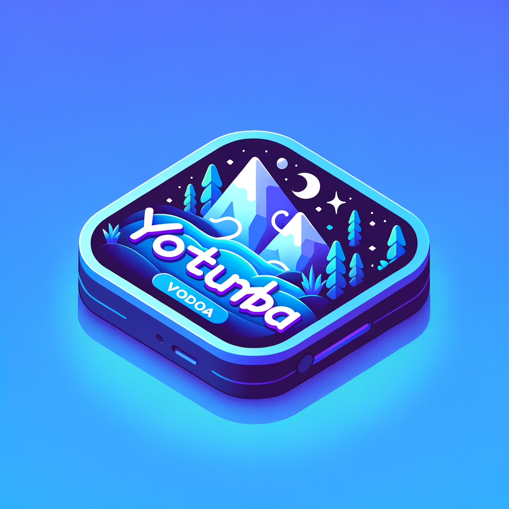 build a video streaming android app icon named yotumba. Yotumba must be included in the icon. Give icon only for use in android mainpage