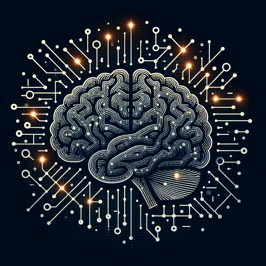 Brain icon with neural connections