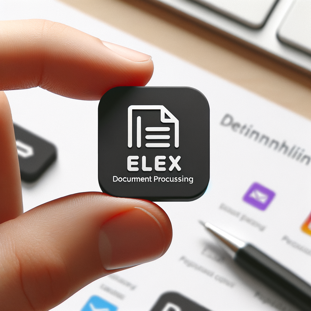 公文处理暂行办法公司网页的缩略图标 图标包含elex 公文处理 不要太花里胡哨的 突出ELEX 公文处理文字和背景颜色就行