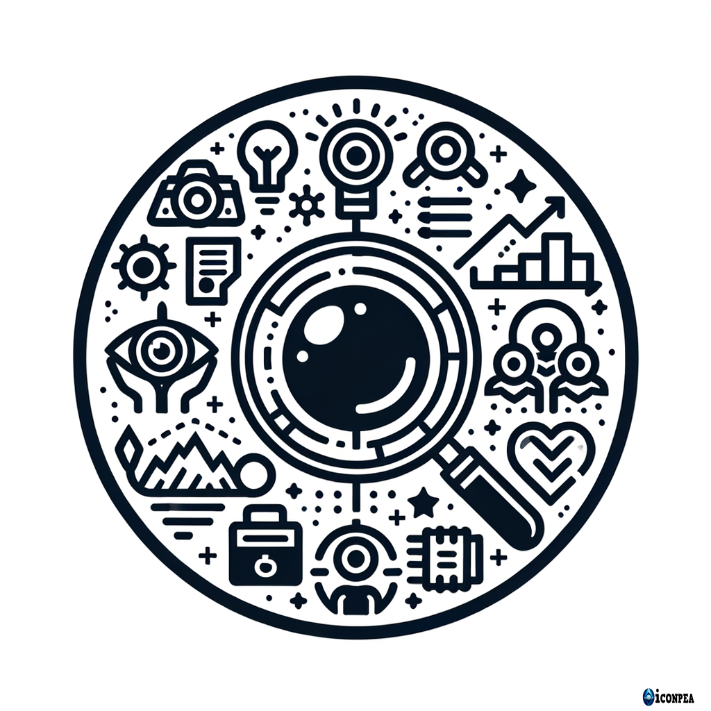 "Scope" - This is a universal icon to define the area of our life.  Eg. Personal, professional, hobby, family, finances and travel are all examples of "Scope"