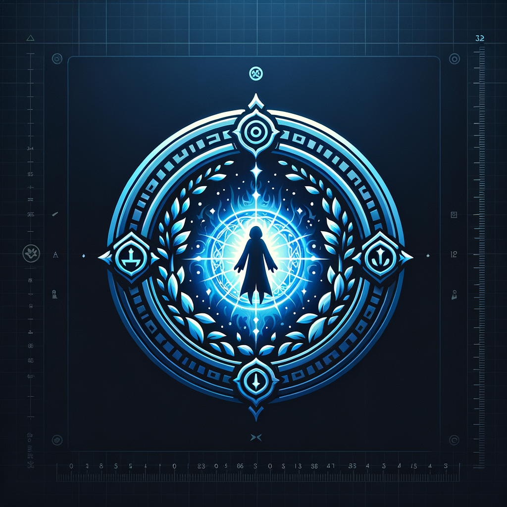 teleport npc icon, magical portal with npc silhouette, blue glow, remote interaction symbol, fantasy UI icon, centered, sharp details , fantasy MMORPG UI icon, metin2 style, 32x32, centered, dark background, high contrast, glowing edges, sharp, game interface icon, no text, no border