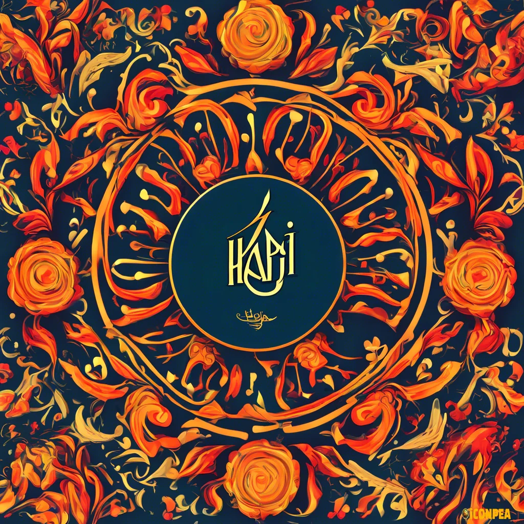 Harij name hote beautiful logo English ma