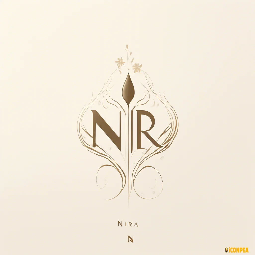 "Minimalist luxury logo for an artisanal perfume brand named 'NIRA', featuring elegant serif or calligraphy-style text. Include an abstract icon inspired by sacred ritual vessels, sap drops, and botanical essence — subtle, feminine, and poetic in tone. Design must reflect a timeless, quiet sophistication — not flashy or modernist. Use soft paper-texture background or transparent canvas. Color palette includes deep earthy reds (#5C1218, #A6362A), warm neutrals (#C4B2A6, #E7E1D9), botanical greens (#4E5B45, #9CA192), and muted browns (#2B1E1A, #814836). The aesthetic should feel rooted in Eastern ritual, spiritual elegance, and quiet intentional luxury. Avoid cliché perfume imagery or Western commercial glamour. Centered layout, subtle lighting, high-resolution vector-style rendering."