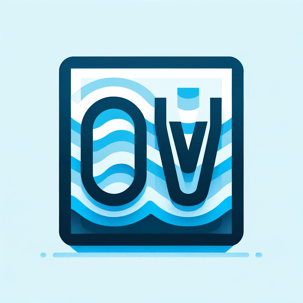 Design a modern flat vector icon using the letters "OW" (One Wave Real Estate).  Make the letters thick, structured, and powerful.  Light blue gradient fill (cool sky blue to clean azure).  Corporate, masculine, professional aesthetic.  Minimalist, no curves, no wave graphics, no decorative effects.  Clean lines, bold geometry, SVG vector icon.