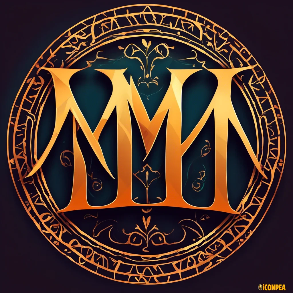 M.Khan name hote beautiful logo