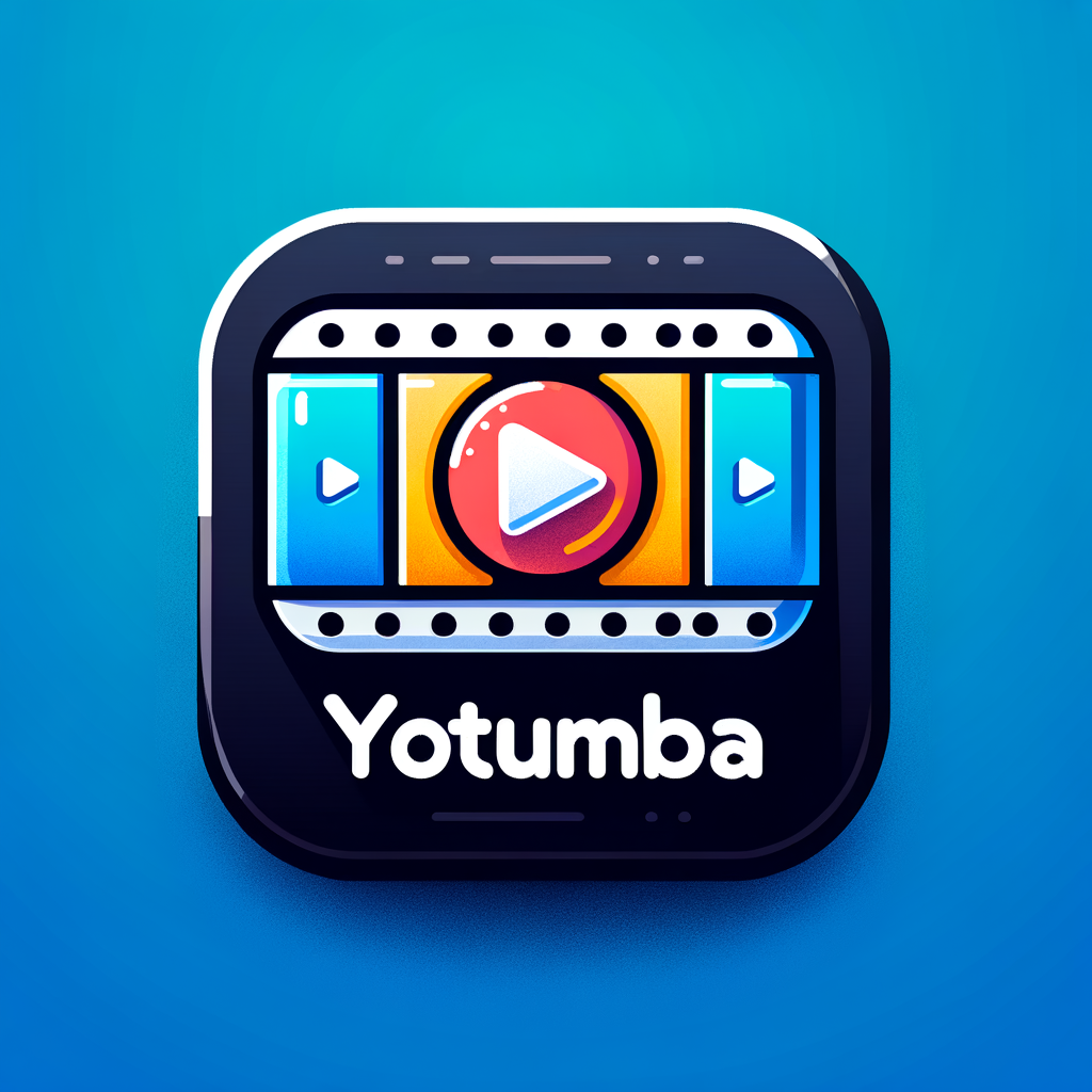 build a video streaming android app icon named yotumba. Word Yotumba must be included in the icon.
