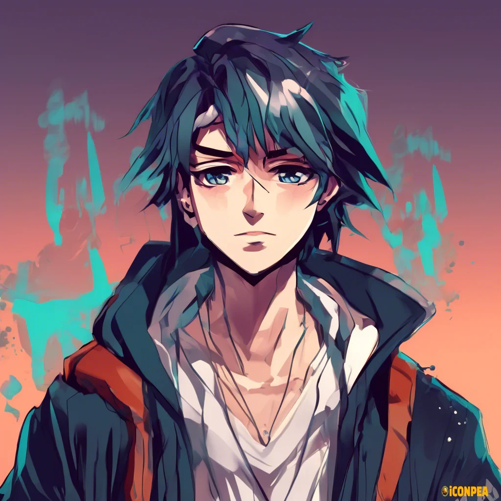 J S in a anime art style