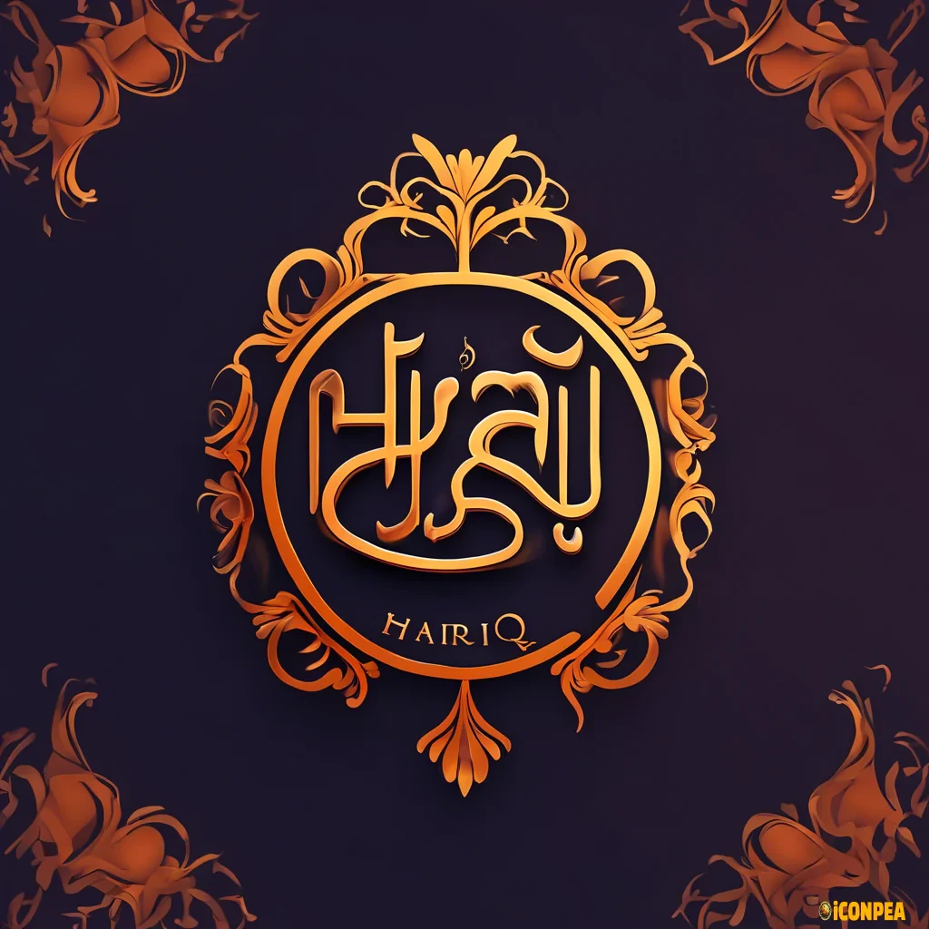 Harij baba name hote beautiful logo English ma