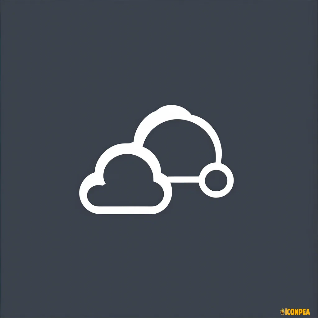 glyph icon for cloud