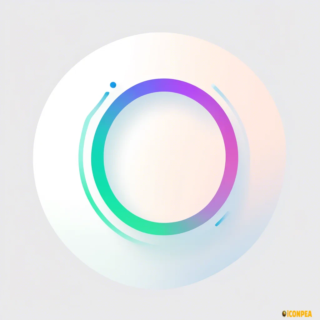 Circular icon with bold white “G”, subtle chat arc, radial gradient halo #FF7F92,#6A5353,#E1B0B7