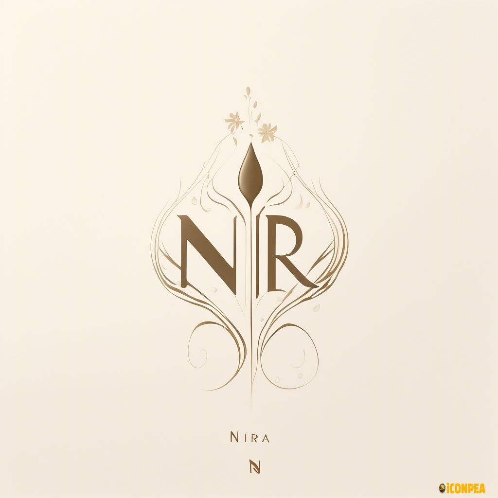 "Minimalist luxury logo for an artisanal perfume brand named 'NIRA', featuring elegant serif or calligraphy-style text. Include an abstract icon inspired by sacred ritual vessels, sap drops, and botanical essence — subtle, feminine, and poetic in tone. Design must reflect a timeless, quiet sophistication — not flashy or modernist. Use soft paper-texture background or transparent canvas. Color palette includes deep earthy reds (#5C1218, #A6362A), warm neutrals (#C4B2A6, #E7E1D9), botanical greens (#4E5B45, #9CA192), and muted browns (#2B1E1A, #814836). The aesthetic should feel rooted in Eastern ritual, spiritual elegance, and quiet intentional luxury. Avoid cliché perfume imagery or Western commercial glamour. Centered layout, subtle lighting, high-resolution vector-style rendering."