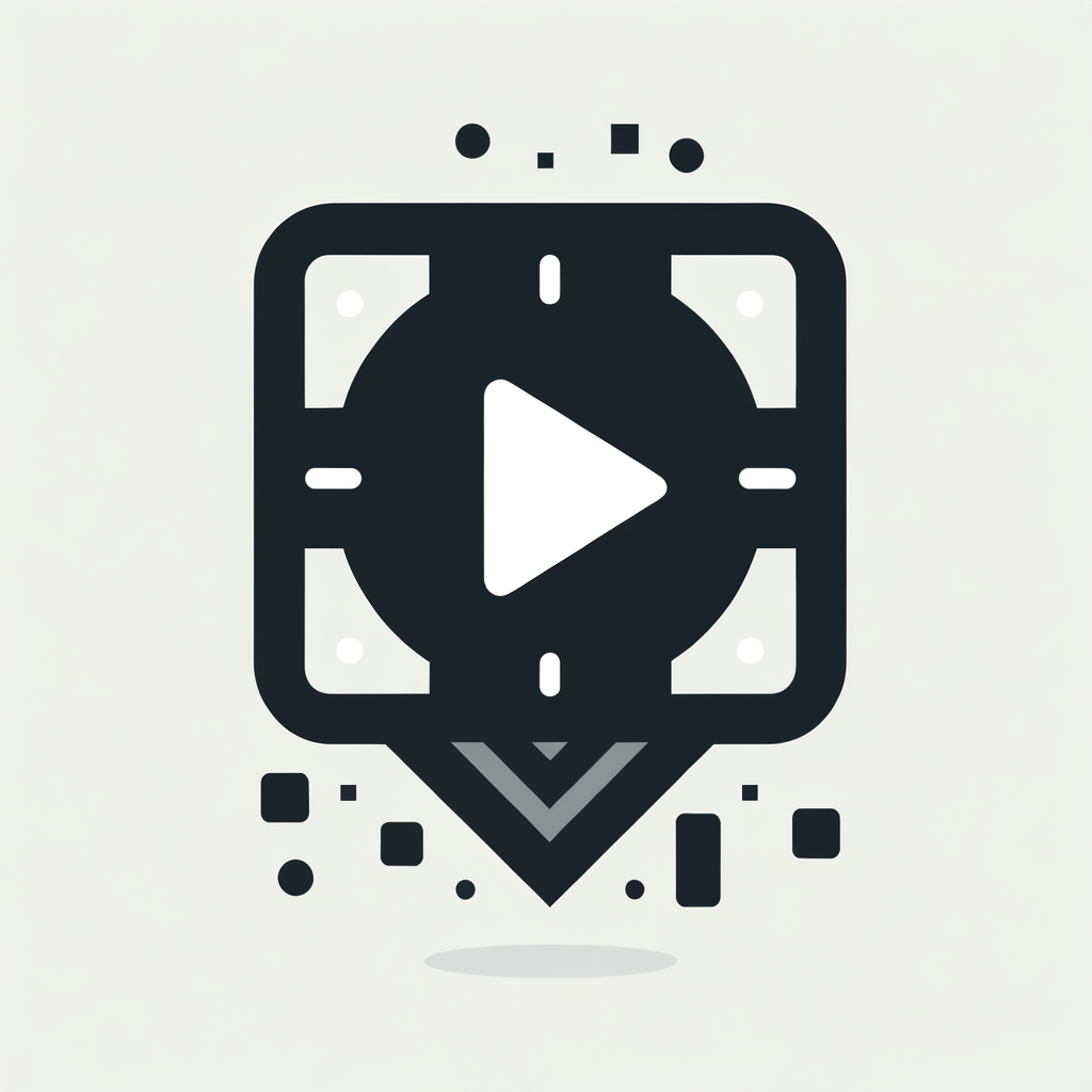 Give a video being sent to a Telegram channel a completely minimal icon. The icon should be as minimal as possible.