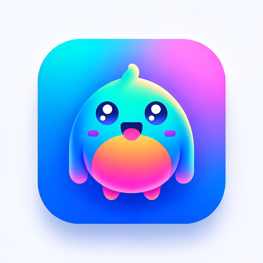 хочу згенерувати икону додатку для macos у вигляді одного з персонажів тамагочі без білого фону